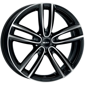 Mak Wheels – OXFORD – Black – 16″x6.5″ 46mm – Summer Wheels – F6560OFBM46I3BX